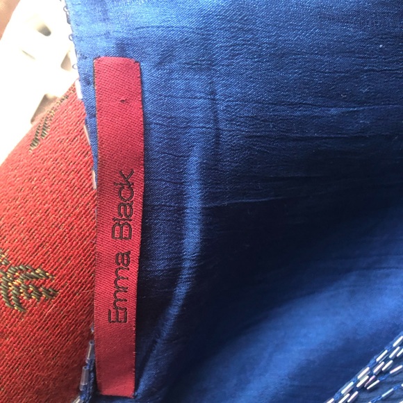 Emma Black Silk Beaded Sleeveless Bodice - Picture 6 of 7